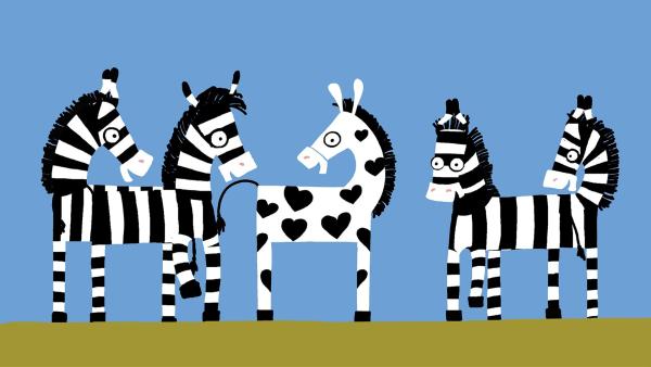 Es ist doch toll, so ein besonderes Zebra zu sein! | Rechte: KiKA/SWR/Studio FILM BILDER/Julia Ocker