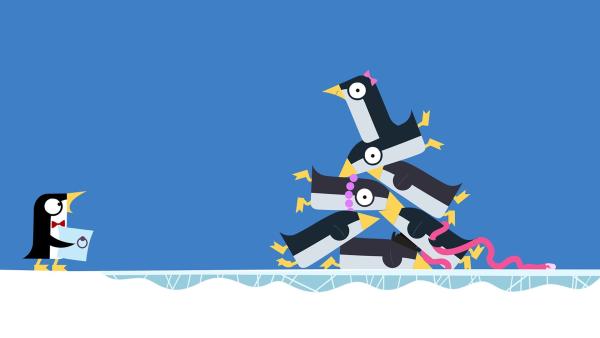 Da hat der Kellner-Pinguin ein schönes Chaos angerichtet. | Rechte: KiKA/SWR/Studio FILM BILDER/Julia Ocker
