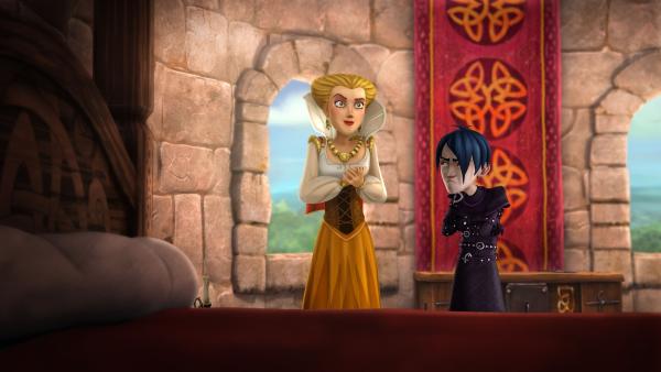 Prinzessin Gaelle und Mordred schmieden ein Komplott, um den Thron von Camelot zu erobern. | Rechte: SWR/Blue Spirit Productions/TéléTOON+/Canal+