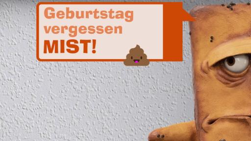 Bernd Sprüche - Geburtstag vergessen - MIST! | Rechte: KiKA/Colourbox.de