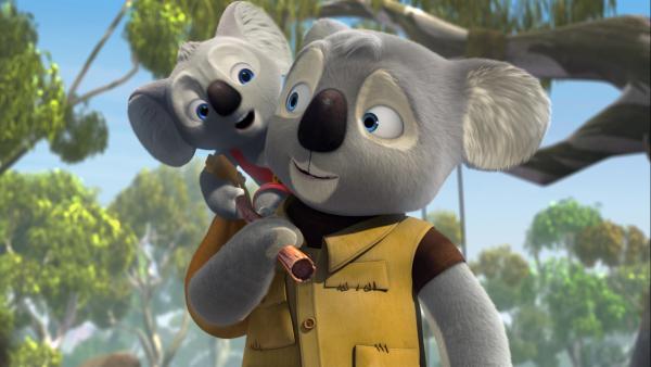 Der junge Koala Blinky Bill wäre am liebsten der größte Abenteurer von Greenville, genau wie sein Vater William, der einst das Städtchen als Rückzugsort für Tiere in Not gegründet hat. | Rechte: KiKA/Assemblage Entertainment/Flying Bark Productions/Telegael