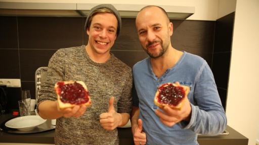 Der Marmeladenbrot-Stunt?! / Tobias und sein Herausforderer Mathias Schmitt