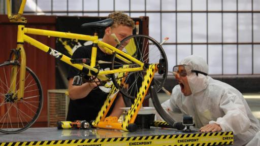 Eine Fahrradfütterungsmaschine