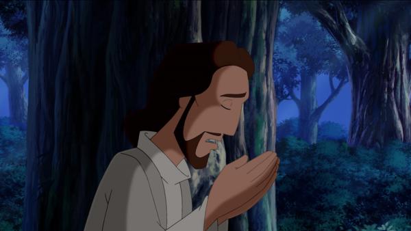 Jesus erfährt, dass er sterben muss. | Rechte: KiKA/Cross Media/Beta/Trickompany 2010