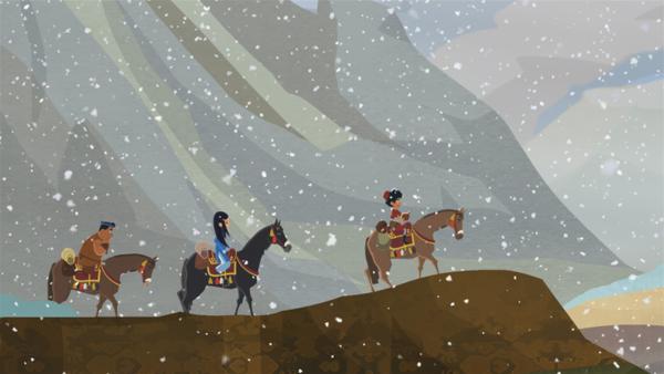 Die drei Freunde machen sich auf den Weg, den Himalaya zu durchqueren. | Rechte: MDR/2013 MotionWorks, Marco Polo