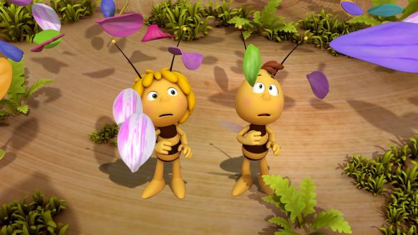 Damit haben Maja und Willi nicht gerechnet. | Rechte: ZDF/Studio100 Animation