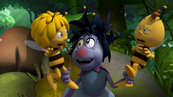 Ob Bienen bei Spinnenschnupfen helfen. | Rechte: ZDF/Studio100 Animation
