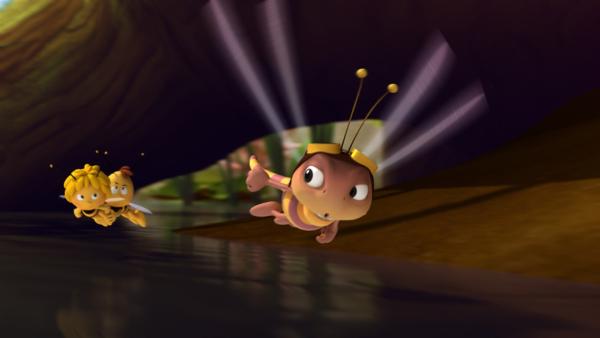 Können Maja und Willi so schnell wie die Libelle fliegen? | Rechte: ZDF/Studio100 Animation