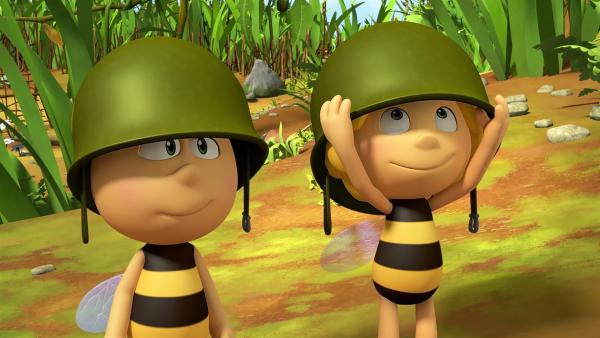 Willi und Maja müssen zu den Ameisen, um kämpfen zu lernen. | Rechte: ZDF/2017/Studio 100 Animatio