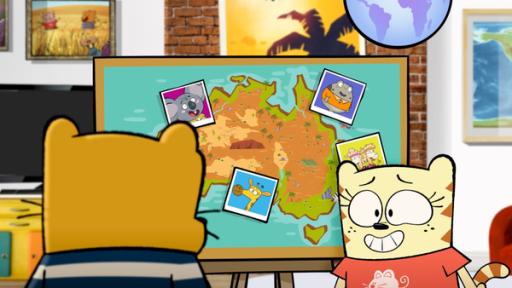 Ollie und Moon wollen heraus finden, bei wem die Party in Australien stattfindet.