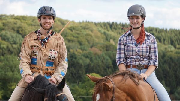 Auf den Sattel, fertig los! Für Winnetou-Fan Stefan geht beim Westernreiten ein Kindheitstraum in Erfüllung. | Rechte: ZDF/Fabian Gratzla