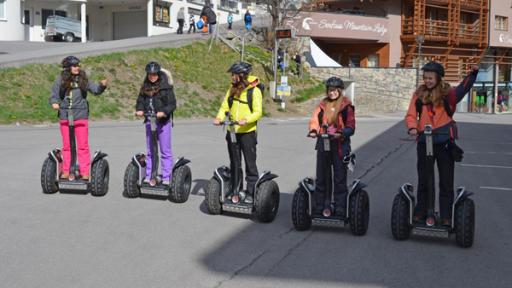 Die Mädels auf Segways