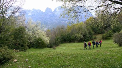 Wandern in der wunderschönen Landschaft