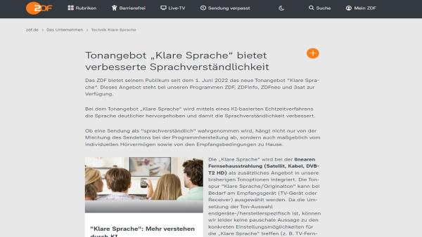 Barrierefreiheit: Klare Sprache | Rechte: ZDF