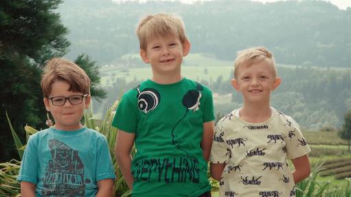 Loris, Alexander und Nico freuen sich auf das Hausbauen.