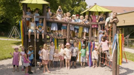 Kindergartenkinder bei "ENE, MENE BU"