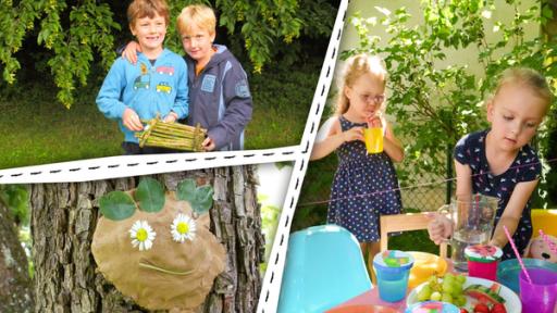 Rechte: KiKA/Motion Works GmbH Kinder bauen ein Floß, formen ein Baumgesicht und feiern ein Sommerfest!