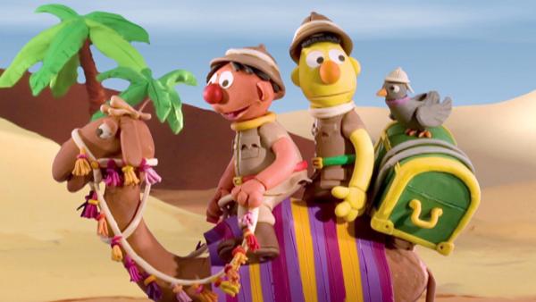 Ernie und Bert gehen auf Schatzsuche. | Rechte: NDR/Sesameworkshop