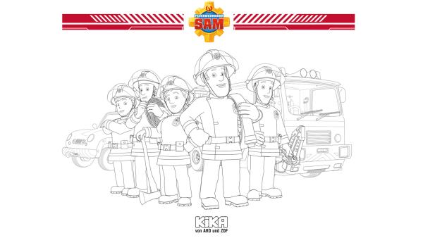 Feuerwehrmann Sam und sein Team sind bereit zum Einsatz. | Rechte: KiKA/HIT Entertainment