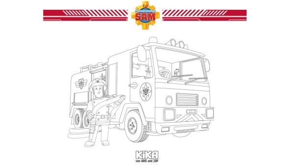 Feuerwehrmann Sam und sein Einsatzfahrzeug Jupiter | Rechte: Prism Art & Design, HIT Entertainment