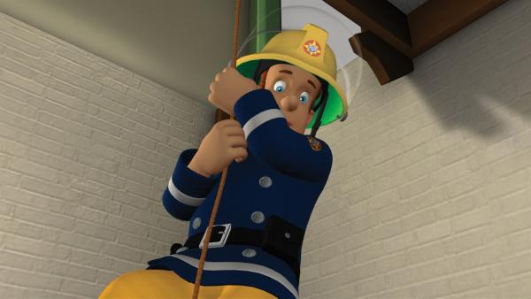 Feuerwehrmann Sam wird gerufen, Mike Flood steckt in Schwierigkeiten. | Rechte: KiKA/HIT Entertainment