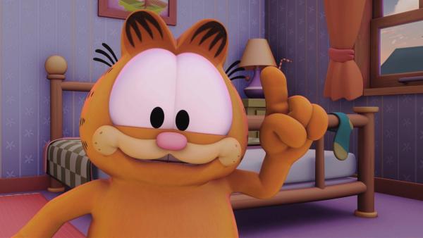 Garfield hat eine Idee. | Rechte: HR/Dargaud Media/MediaToon/Paws Inc./France 3