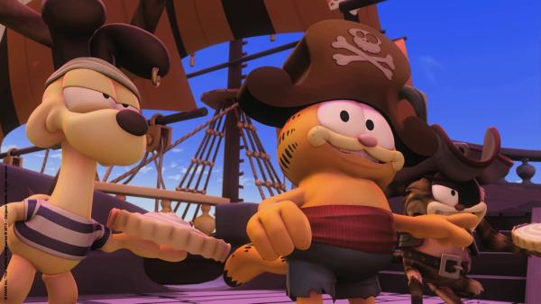 Pirat Garfield und seine Crew | Rechte: HR/Dargaud Media/MediaToon/Paws Inc./France 3