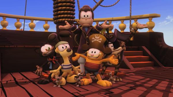 Pirat Garfield und seine Crew | Rechte: HR/Dargaud Media/MediaToon/Paws Inc./France 3