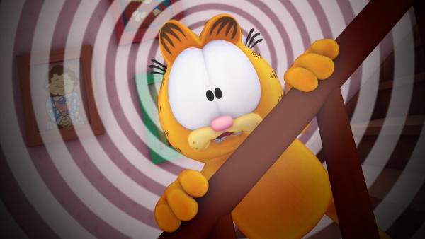 Garfield benimmt sich mal wieder unmöglich. Jon schickt ihn zu einem Katzenerzieher aus dem Fernsehen. | Rechte: HR/DARGAUD MEDIA