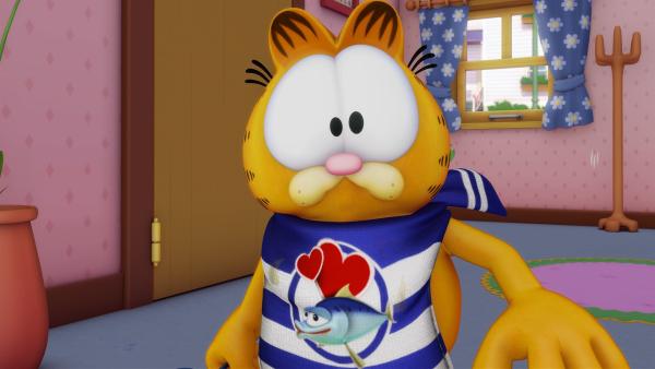 Garfield hat unbändigen Appetit auf Fisch. | Rechte: HR/DARGAUD MEDIA