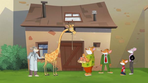 Die entsprungene Giraffe schliesst enge Freundschaft mit Effeff. | Rechte: hr/Atlantyca Entertainment/Moonscoop