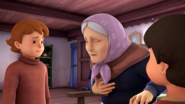 Peter und Heidi sind besorgt. Großmutter ist krank. | Rechte: ZDF/Studio 100 Animation/Heidi Productions Pty. Limited