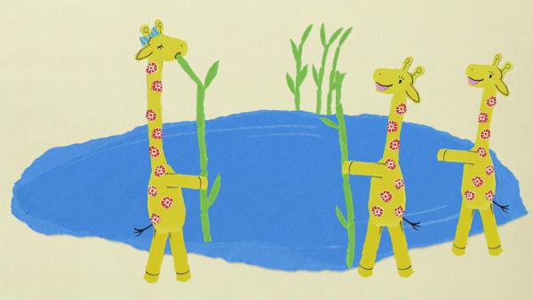 Giraffe Gerda und der Strohhalm-Trick | Rechte: KiKA