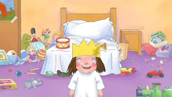 Die Prinzessin hat sich sehr viel vorgenommen, da muss das Aufräumen ihres Zimmers warten. | Rechte: ZDF/The Illuminated Film Company