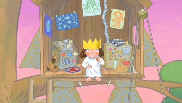 Die kleine Prinzessin will ins Weltall, um Außerirdische zu treffen. | Rechte: ZDF/Edward Foster