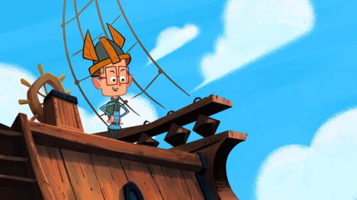 Ahoi Piraten! | Rechte: 2015 Mondo TV France - Pictanovo - ZDF Enterprises - TF1 - All rights reserved Kapitän Marcus steht an Bord seines Schiffes. Er blickt hinunter auf seine Crew, bestehend aus Ephi und Ratrick und ist optimistisch, auch diese Mission zu meistern.