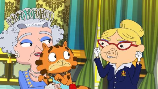 Mirette - Folge 22 | Rechte: CYBER GROUP STUDIOS - ARD/WDR- KD PRODUCTIONS TOONS&GAMES - TELEVISIÓ DE CATALUNYA, SA - 2016 Die Hofdame der Königin erschreckt Jean Cat.