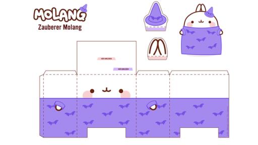 Molang Figur als Zauberer