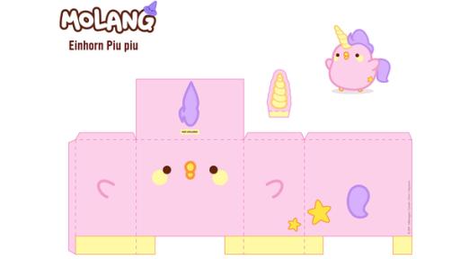 Molang Figur Piu Piu als Einhorn