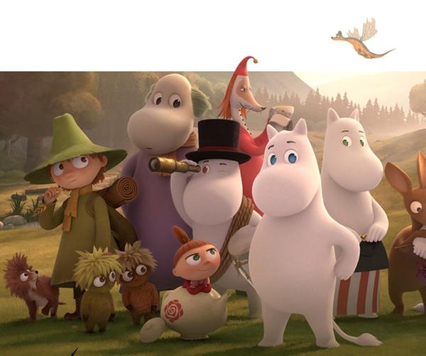 Mumintroll (re.) und Snufkin (li.) beim Angeln | Rechte: ZDF/Moomin Characters/Gutsy Animations 2019