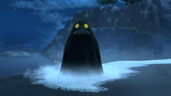 Die Morra zieht übers Land und lässt alles zu Eis gefrieren. | Rechte: ZDF/Moomin Characters/Gutsy Animations 2019