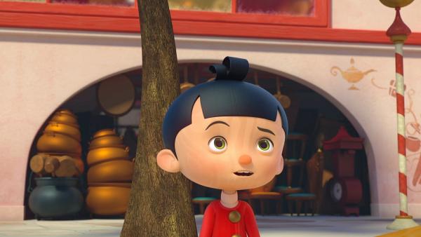 Pinocchio soll der Hexe ihren neuen Zauberstab bringen. | Rechte: ZDF/2021 Method Animation/Palomar/ZDF Enterprises All rights reserved