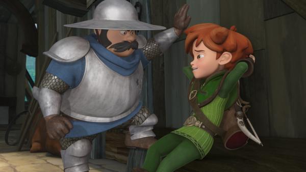 Prinz John hat den Sheriff entlassen. Robin Hood und seine Freunde wollen dafür sorgen, dass er wieder eingesetzt wird. | Rechte: ZDF/Method Animation/DQ Entertainment/Fabrique d'images/ZDF Enterprises/De Agostini