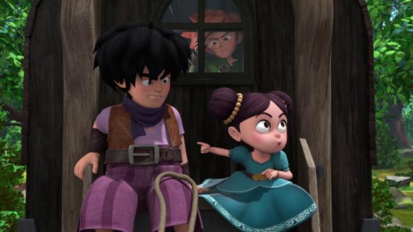 Die kleine Isabelle (re.) will bei Robin (Mi.) und seiner Bande bleiben. | Rechte: ZDF/Method Animation/DQ Entertainment