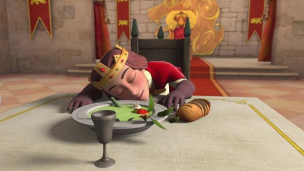 Ein Schlafmittel hat König Richard außer Gefecht gesetzt.  | Rechte: ZDF/Method Animation/DQ Entertainment