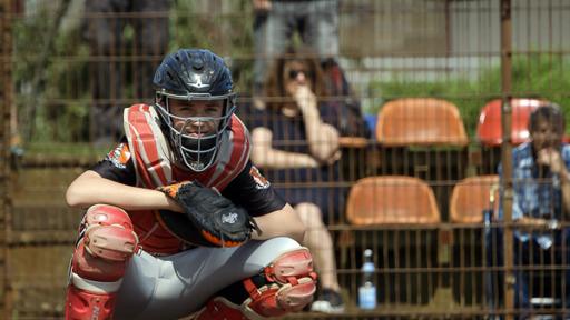 David ist begeisterter Baseballspieler.