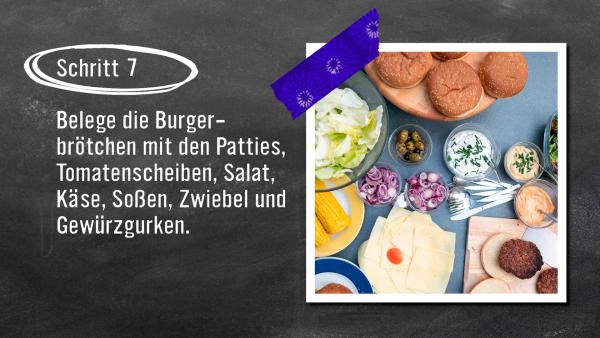 Vegane Burger - Schritt 7 | Rechte: KiKA