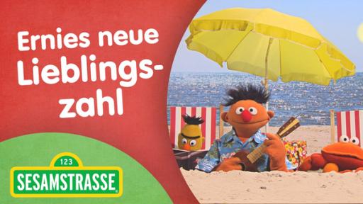 Sesamstraße Logo, Ernie und Bert am Strand