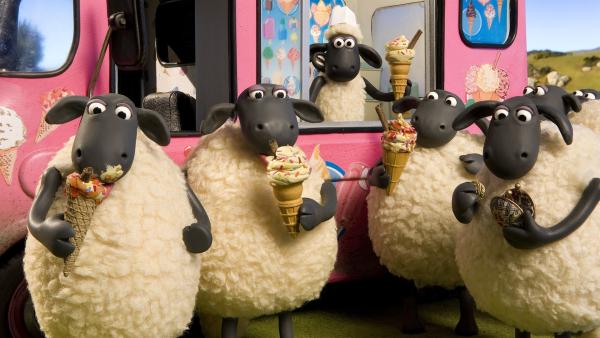 Eis für alle: Shauns Eiskunstwerke machen einfach glücklich. | Rechte: WDR/Aardman Animation Ltd./BBC