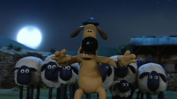Alarm um Mitternacht! Furchtlos stellt sich Bitzer vor die Schafe. | Rechte: WDR/Aardman Animation Ltd./BBC
